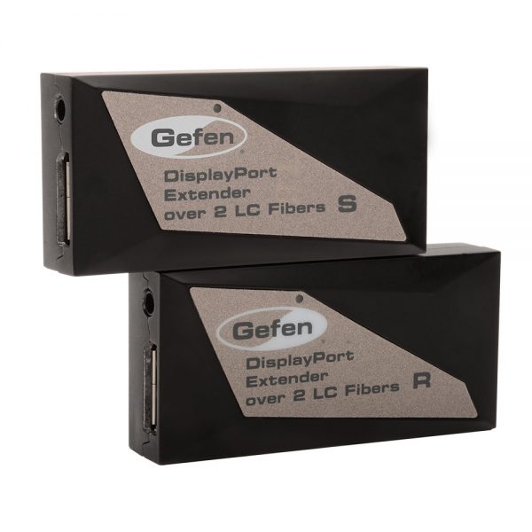 DisplayPort Extender over two LC Fiber-Optic Cables